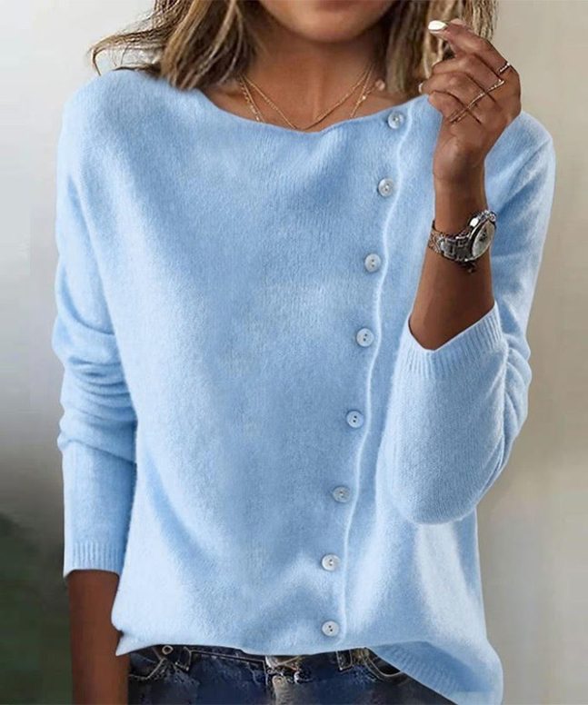 Casual Button Long Sleeve Cardigan Sweater